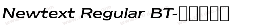 Newtext Regular BT字体转换